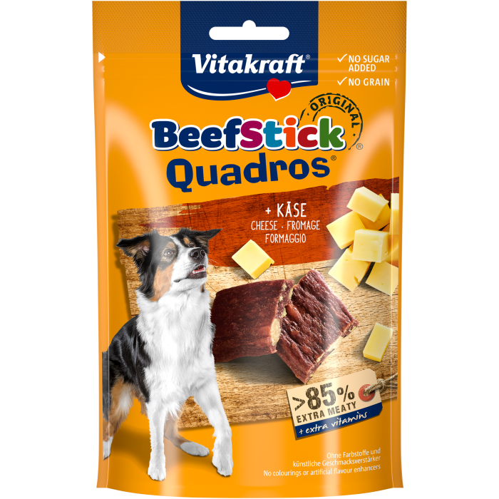 Beef Stick® Quadros® + Käse