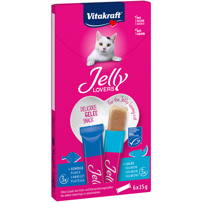 Jelly Lovers mit Scholle und mit Lachs